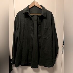 Uniqlo Unisex OVER SHIRT JACKET size Large in Black